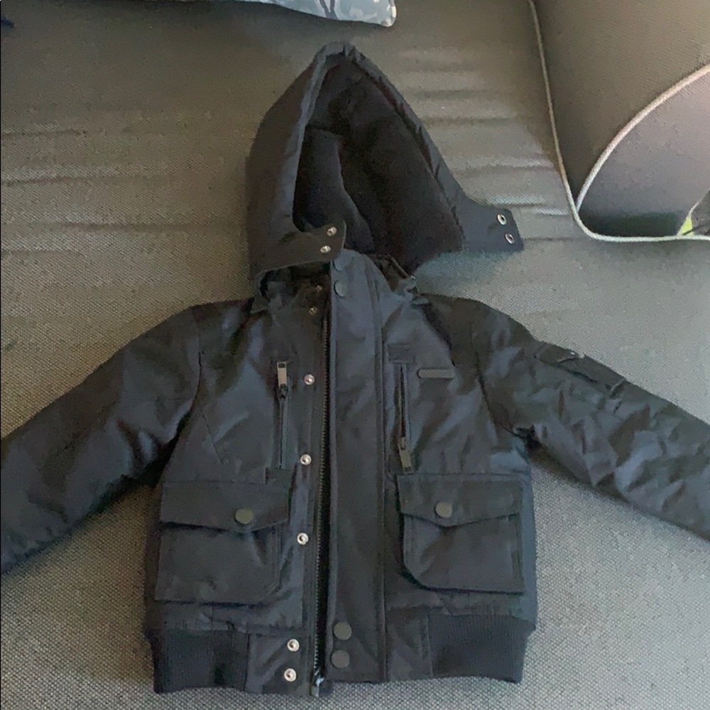 Kids Black RocaWear winter coat
